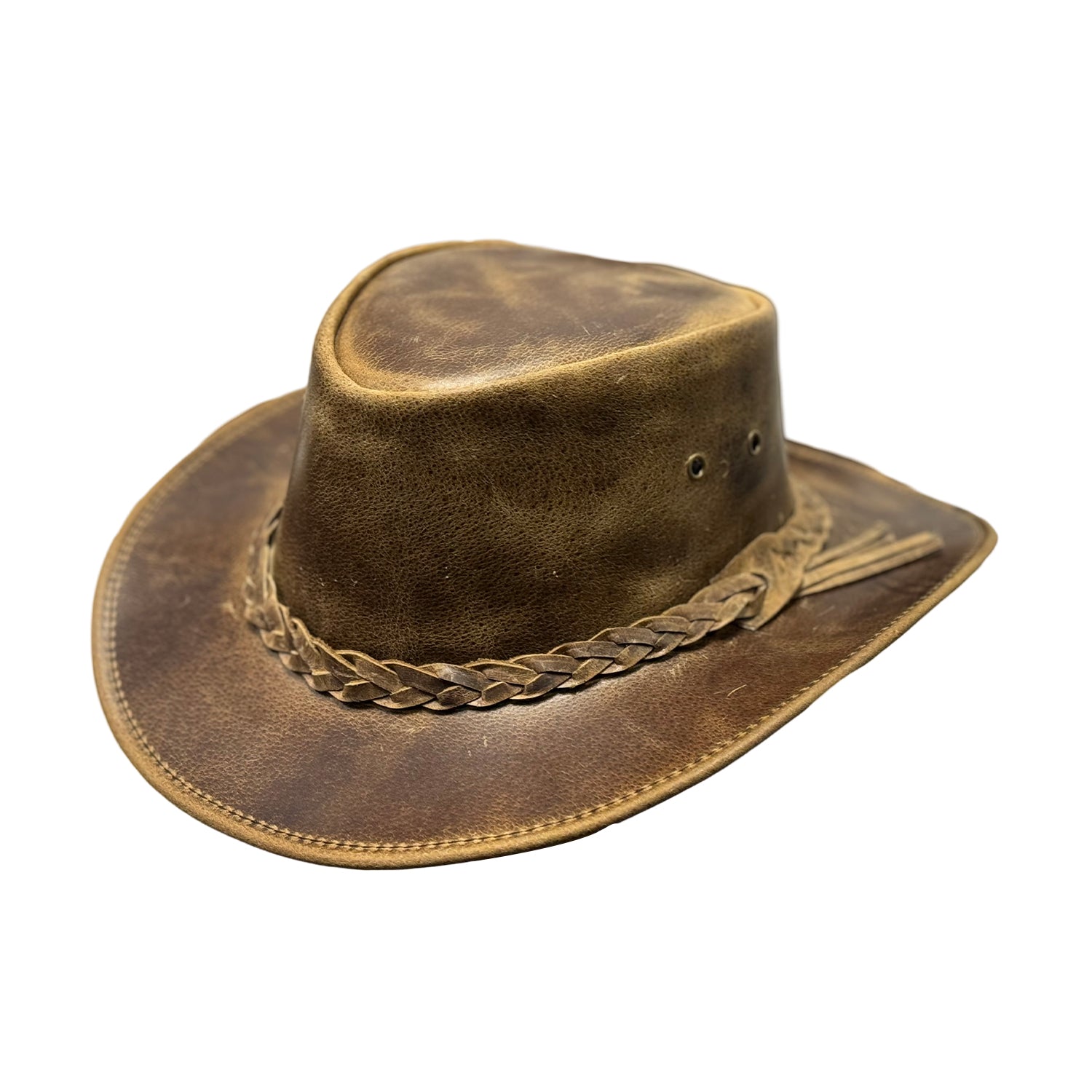 Vintage 1970 Wilson Brown Leather Hat Unisex Size M Made in USA Floppy Edge  Boho Hat - Etsy