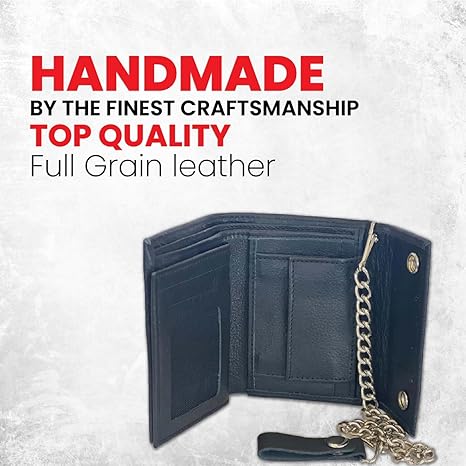 Men's Leather Wallet | Chain Biker Wallet
