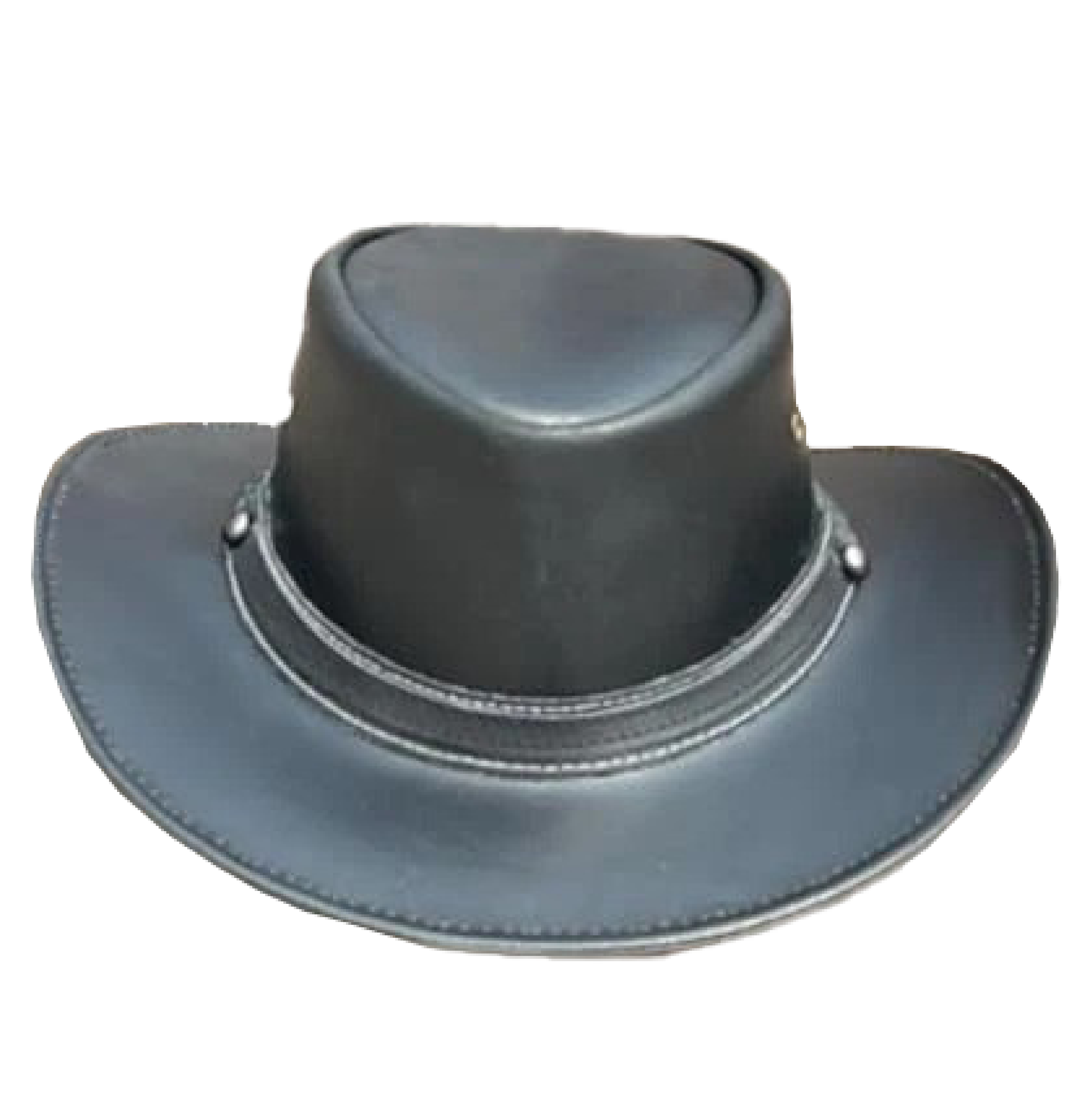 Falcon Suede Black Leather Cowboy Hat for Men - Stylish Women's Cowgirl Hat with Decorative Band