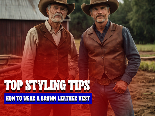 How to Wear a Brown Leather Vest