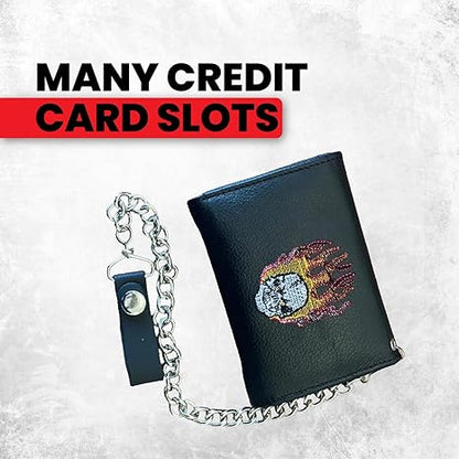 Men's Leather Wallet | Chain Biker Wallet