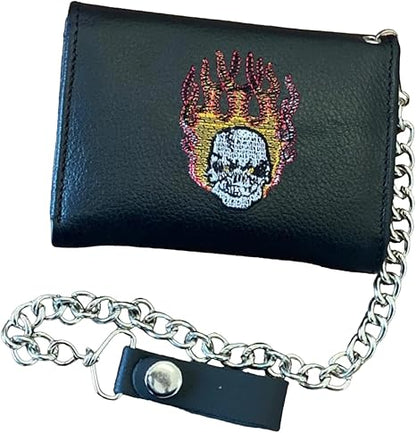 Men's Leather Wallet | Chain Biker Wallet