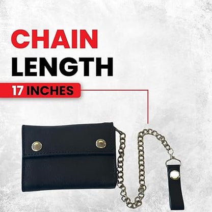 Men's Leather Wallet | Chain Biker Wallet