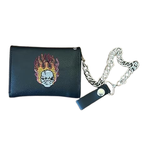 Men's Leather Wallet | Chain Biker Wallet