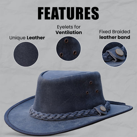 Cowgirl Hat for Kids – Wide Brim Safari Style Hat
