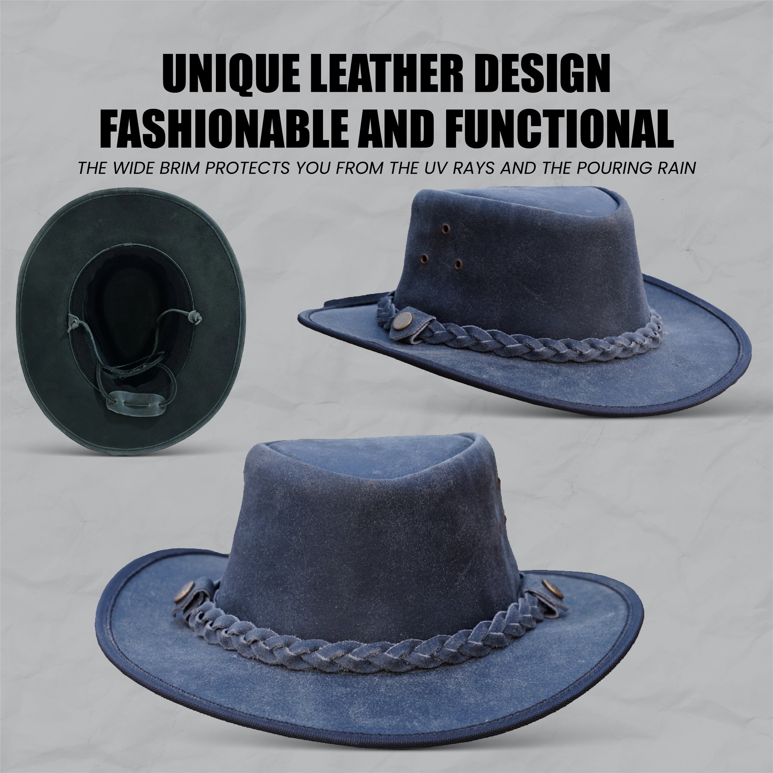 Cowgirl Hat for Kids – Wide Brim Safari Style Hat