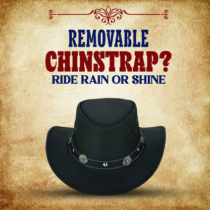leather cowboy hat