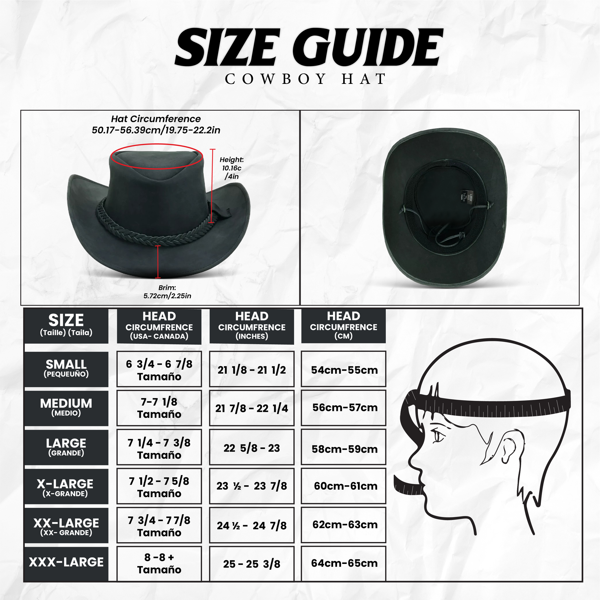 Hat Sizes Different Types Of Cowboy Hat Shapes Custom Cowboy Hats