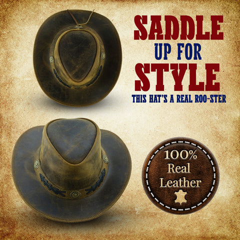 leather cowboy hats