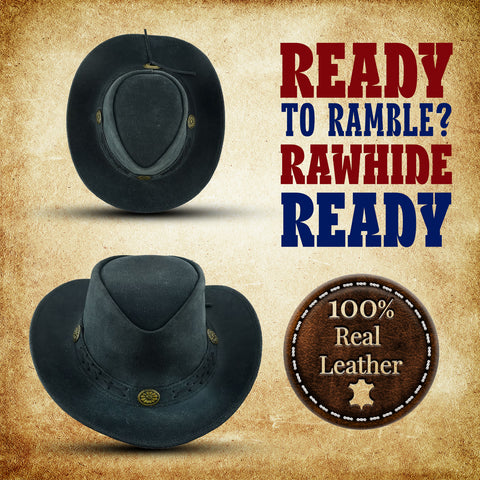 leather cowboy hats