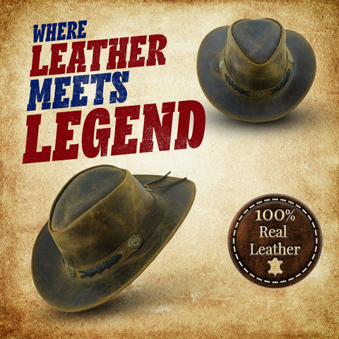 leather cowboy hats