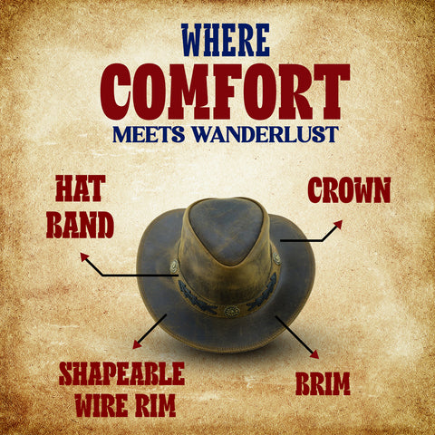 leather cowboy hats