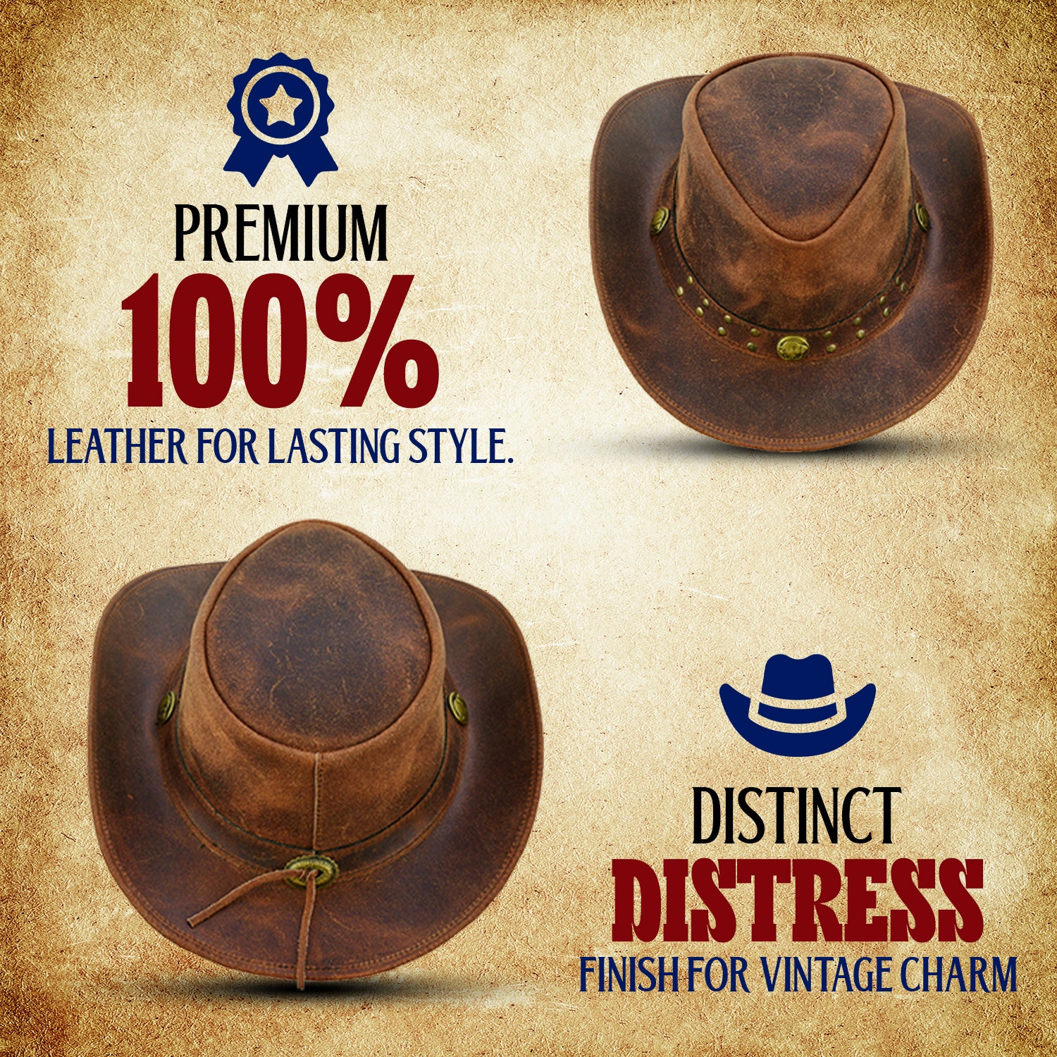 LEATHER HAT