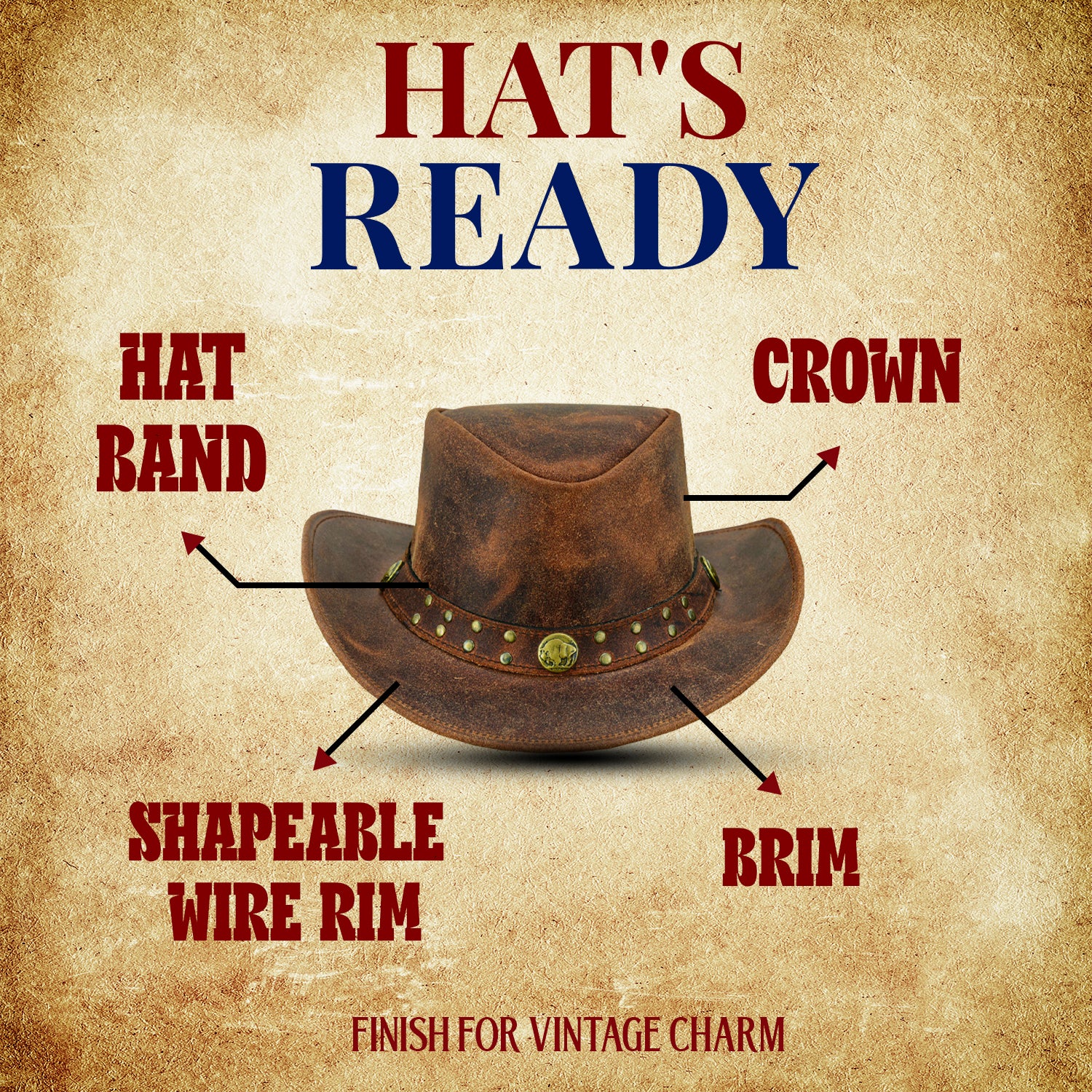 LEATHER HAT