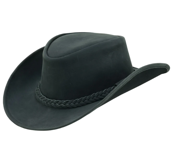 Leather top hat