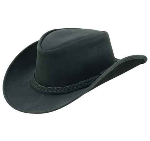 Leather top hat