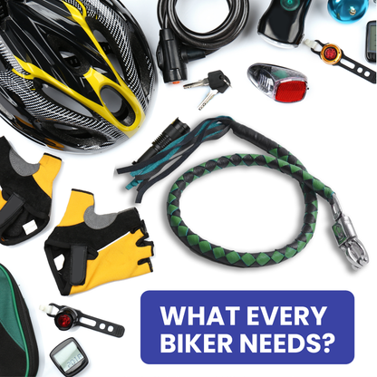 Unleash Your Biker Swagger: 42" Black & Olive Get Back Whip for Motorcycle Enthusiasts